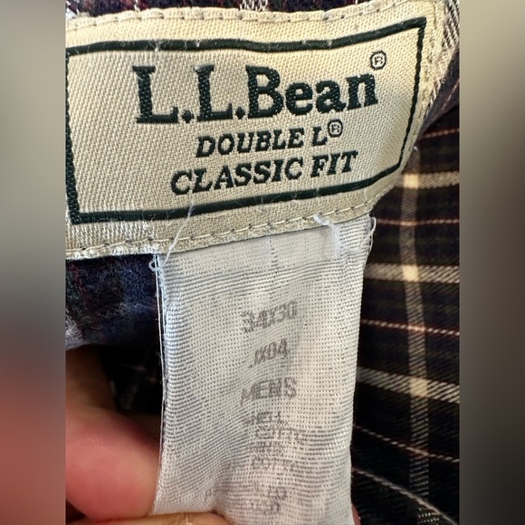 Vintage LL Bean Fleece Lined Size 34 x 33 Double L Jeans Classic Fit Pants. - Picture 6 of 15